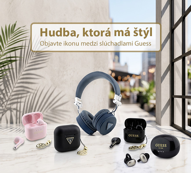 Objavte ikonu medzi slúchadlami Guess